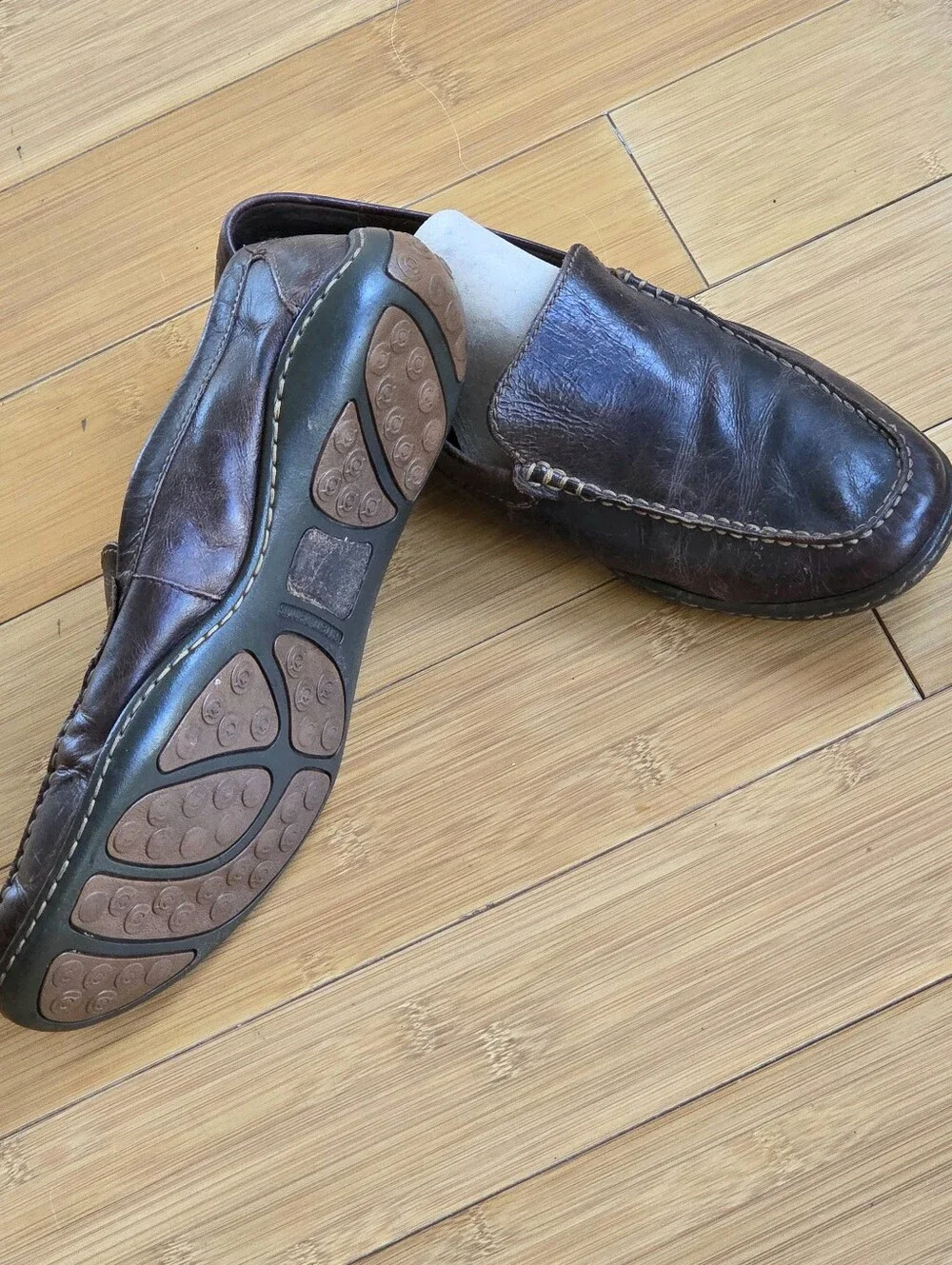 Born Hand Crafted Leather Driving Shoes Comfort Loafers Harmon size 9